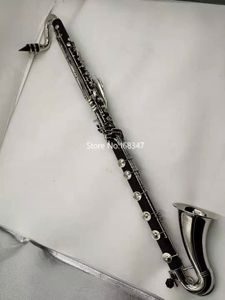 Nuevo Margewate Low Low Clarinete Carreras plateadas plateadas Instrumento musical profesional de clarinete de bajo con envío gratis
