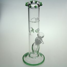 Nouveau 10 "bang perc bols pour narguilés Tube droit conduites d'eau en verre plate-forme pétrolière joint bongs fumer pipe Livraison gratuite