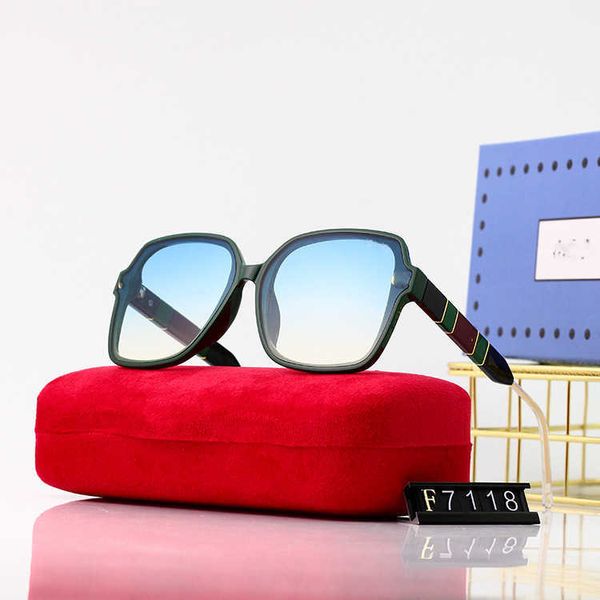 Modelos nuevos con un marco grande para la fotografía callejera de mujeres Gafas de sol de gafas de sol modernas