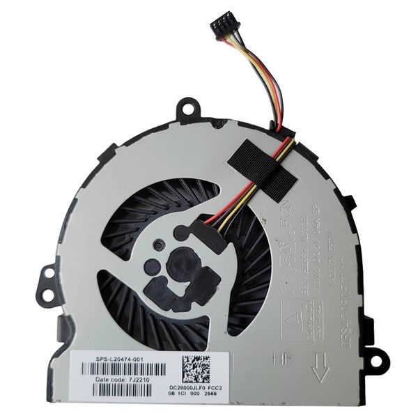 Envío gratis NUEVO ORIGINAL APTILIBLE PARA HP 15-DA 15-DB DR TPN-C129 C130 L20474-001 Ventilador de laptop