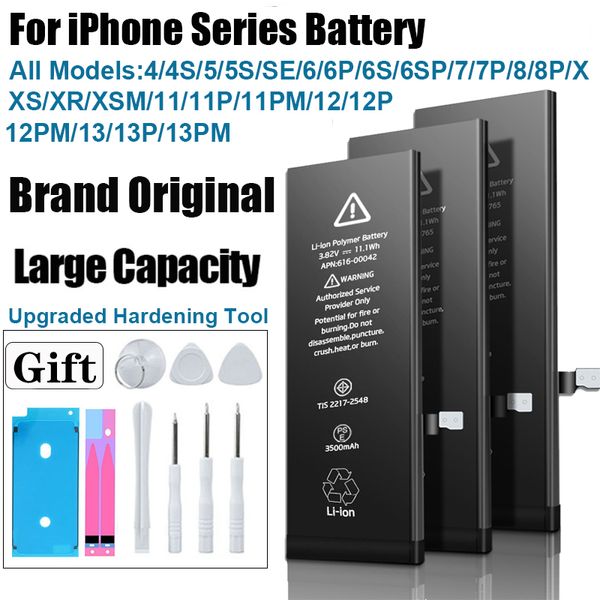 Brute de téléphone neuf pour l'iPhone SE 2 4S 6 6S 6P 6SP 7 7P 8 Plus x xr xs max 11 12 13 Pro batterie pour Apple avec des outils