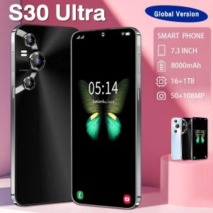 Tout nouveau smartphone S30ULTRA Smartphone Android 3 + 64 Go 6,53 pouces Face Déblocage Téléphone portable 4G Téléphones mobiles