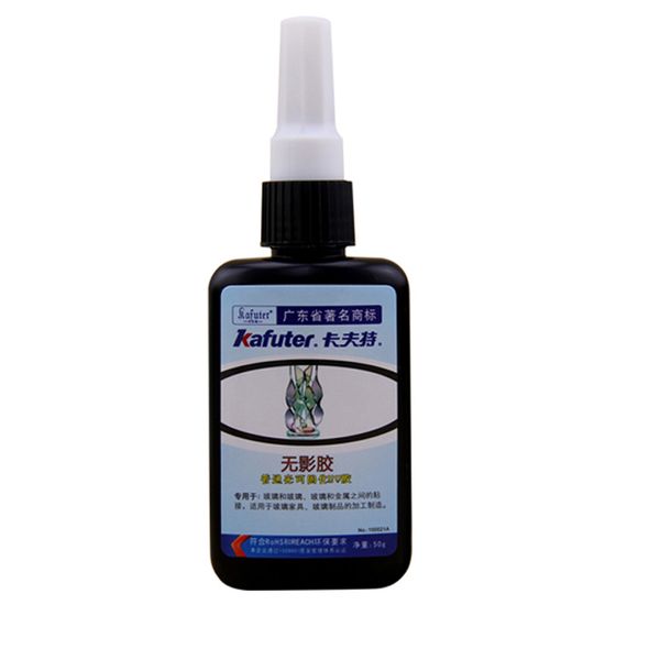 Nuevo Strong 50 ml Kafuter Glue UV Curing Adhesivo K-302 303 300 Curado UV Colado Adhesivo Cristal y ABS de metal ABS ABS