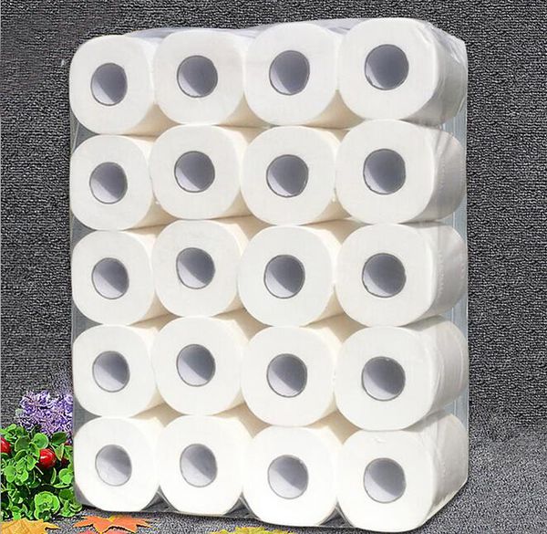 Tout nouveau papier Toliet 20pc rouleaux de remplacement creux mouchoirs serviettes en papier jetables serviettes pour cuisine chambre toilettes restaurant