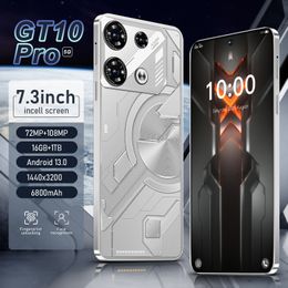 Tout nouveau téléphone portable GT10PRO tout-en-un 6,53 pouces True 5G grand écran 16 + 1T Android Smart High-lisse Gaming Phone, High-Definition Camera Zoom