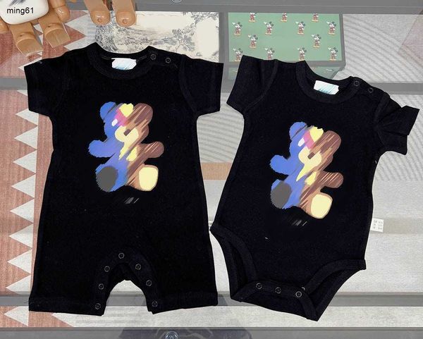 Monos recién nacidos de marca Diseño de empalme Muñeca Oso mono infantil Tamaño 59-90 ropa para niños pequeños diseñador bebé Traje de gateo 24 de febrero de 2020