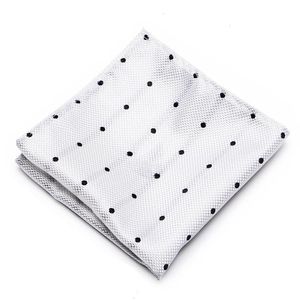 Merk nieuwste ontwerpfabriek zijden zakdoek pocket square polka dot dropshipping vaderdag prestaties