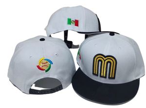 Marque plus récent mexique M lettre Snapback Hip Hop Casquette Gorras adulte chapeaux réglables pour hommes femmes casquettes de Baseball S-2