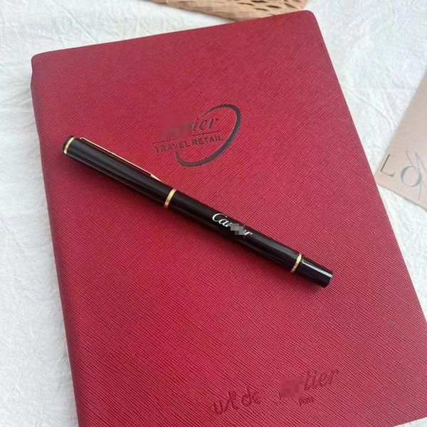 Brandle-notes et stylo de stylo Logo Print Logo Red Hard Copybook Journal Travel Journal