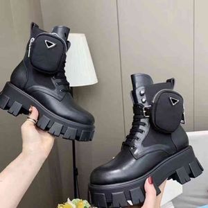 Marque P bottes courtes à fond épais standard à trois coins les mêmes bottes Martin de moto de poche de style britannique en 2022 saison