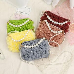 Sangle en perles de marque pour sacs à main, accessoires de sac à main, poignées de ceinture, jolie chaîne de perles, fourre-tout, pièces pour femmes, fermoir en or, 264j312j