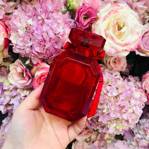 Perfume de marca 100ml, fragancia Sexy para mujer, fragancia de larga duración para mujer, botella rosa de Perfume, Colonia