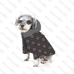 Chaqueta de marca para mascotas, ropa de algodón, moda para mascotas, abrigo con capucha, ropa para perros, chaquetas para perros Bulldog Schnauzer al aire libre