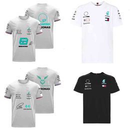 Marque Petronas Luxury Mercedes T-shirts masculins AMG F1 Lewis Hamilton Benz T-shirts Formule 1 Polo Pit Grand Prix Motorcycle rapide Dry Riding SJ1D 1D3L