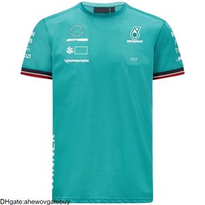 Merk Petronas Luxe Mercedes heren t-shirts Amg F1 Lewis Hamilton Benz T-shirts Formula One Polo Pit Grand Prix Motorcycle Fast Dry Riding SJ1D