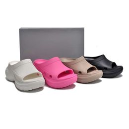 Brand Plator Pool Slide Sandals épais Eva Sole Designer Sandale pour femmes chaussures de plage d'été pour femmes talons plats Sandle Slippers Slippers Female Claquette