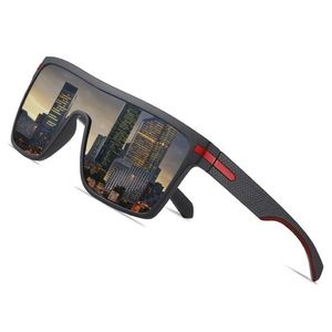 Merk Gepolariseerde Zonnebril Mannen Mode Oversized Flexibel Frame Vierkante Mannelijke Zonnebril Voor Rijden Goggle Zonnebril Heren 220311207W