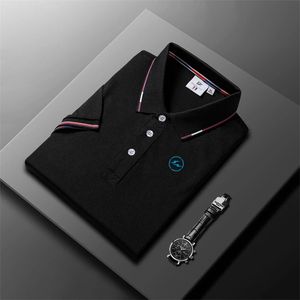 Merk Polo Shirt Men geborduurd korte mouwen hoogwaardige katoenen heren mode Business Casual Luxury Top Summer Clothing 240523