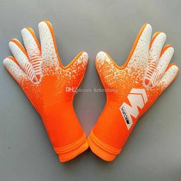 Merk Professionele doelverdediger handschoenen Geen vingerbescherming verdikte latex voetbal voetbal goalie handschoenen doelzaal handschoenen