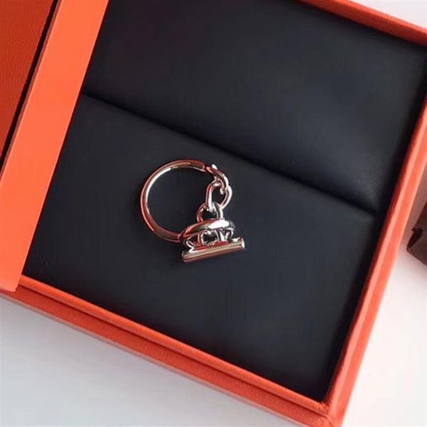 Brand Pure 925 Sterling Silver for Women Punk Punk Lock Chain H Wedding Jewelry Fashion Party Rings Luxury C19041201264X