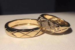 Брендовые ювелирные изделия из стерлингового серебра 925 пробы для женщин и мужчин C C Crush Кольца Серебряные свадебные ромбические кольца Обручальные Geometric3206775