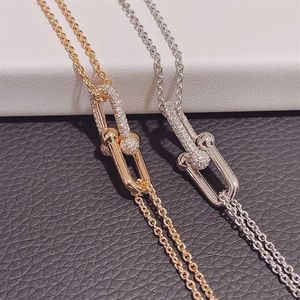 Merk Pure 925 Sterling Zilveren Sieraden Voor Vrouwen Stoom Punk Ketting Party Hanger Mode Punk Rose Gold Party Necklace304z