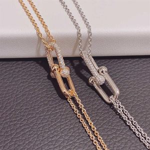 Merk Pure 925 Sterling Zilveren Sieraden Voor Vrouwen Stoom Punk Ketting Party Hanger Mode Punk Rose Gold Party Necklace202A