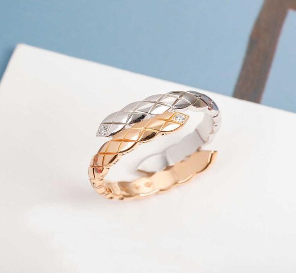Marque Pure 925 Bijoux en argent sterling femmes minces C Crush New Wedding Lozenge Design Engagement Geometric Luxury Rings5470972