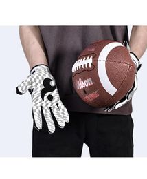 Gants de football américain OL DL de qualité de marque, personnalisés, doigts complets, gardien de but collant LJ2009232518767