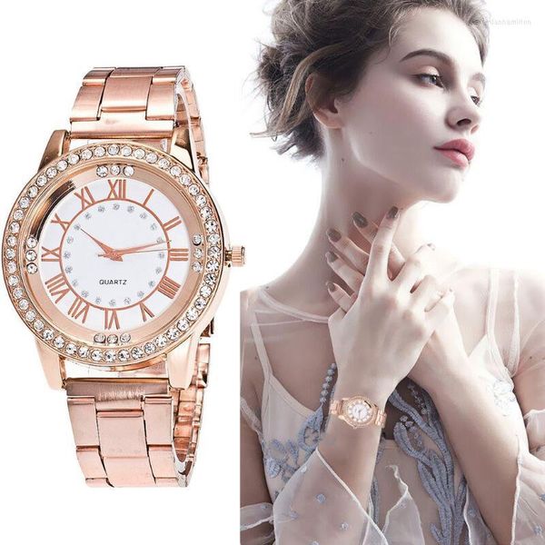 Brand Quartz Watch Femmes Strap en cuir Femme de style coréen Regardez Fashion Casual Wrist Wrists Wrists Reloj