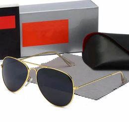 Merk retro dames zonnebrillen ontwerper populaire trendy heren en dames zonnebril metalen frame buiten reizen klassieke paddespiegels
