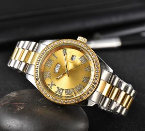 Marca Ro-le Reloj para hombre Diseñador Lente de vidrio de alta calidad Diamante de acero Relojes de regalo de oro para mujer Reloj de lujo