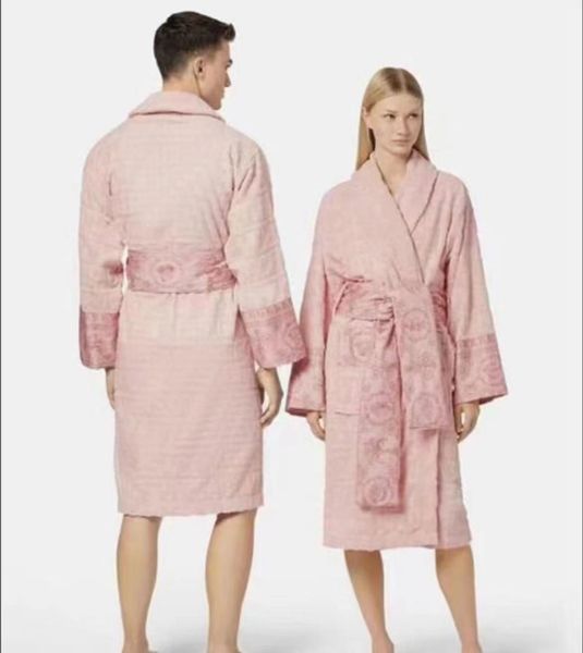 Brand Robe Mens Classic Cotton Paintes de coton Men et femmes Brands de nuit Kimono Bath Bath Robes Home Wear Unisexe Paintes de peignoir 8 Taille L6