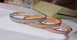 marque S925 bracelet circulaire plaqué argent 5A zircon ensemble design classique bracelet plein de diamants de luxe mode célèbre bal coupl2111262