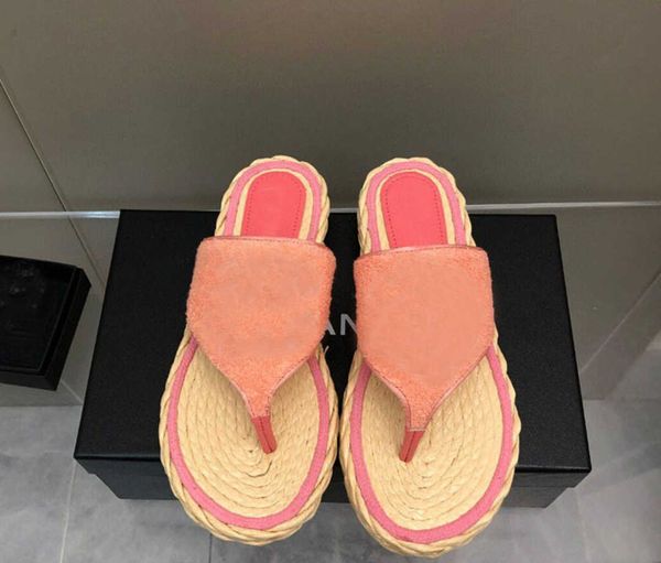 Sandalias de marca, novedad de verano 2023, chanclas hechas a mano, zapatillas planas, zapatos de pescador y mujer, talla 35-41