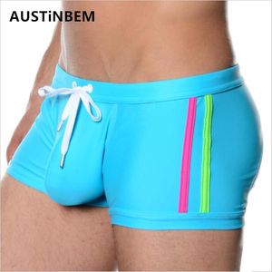 Marque Sexy Hommes Maillots De Bain Hommes Maillots De Bain Surf Board Beach Wear Homme Maillot De Bain Boxer Shorts Maillots De Bain Gay Pouch Taille Xl SH190702