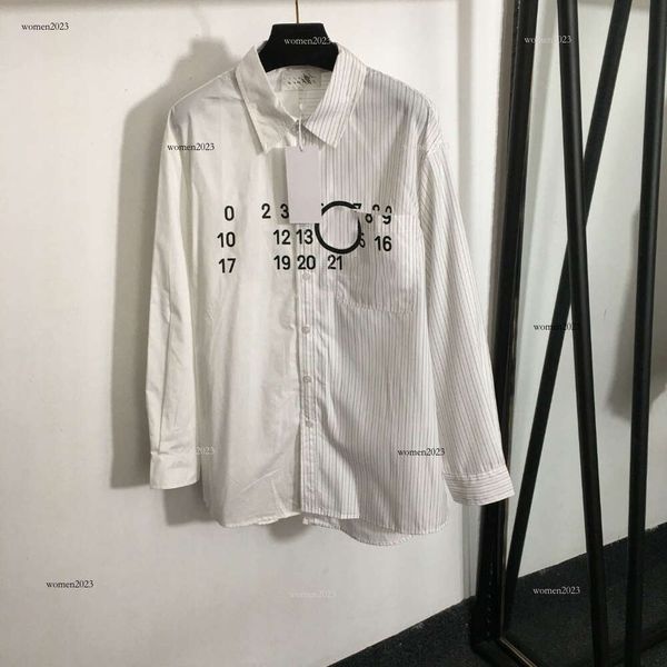 Chemise de marque de chemise chouteuse chemise printemps fashion fashion numérique imprimement logo imprimé chemise de base de base à manches longues. 19 avril 19 avril