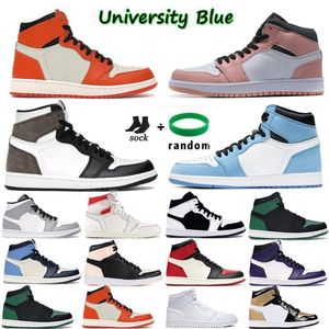 Brand Shoes Jumpman 1 Mens Basketball shattered Backboard UNC 1s Gold Top 3 Cactus Jack Obsidian Banned Bred Toe Men Women trainer Sports Sneakers