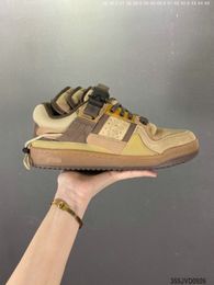 Zapatos de marca Mujeres jóvenes Correr Hombres Bad Bunny x Originales Foro Huevo de Pascua Zapatos bajos de diseñador Zapatillas de deporte Zapato Adolescentes Active Runn Forces