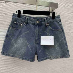 Marque Shorts Designer Pantalons Femmes Shorts Printemps Femmes Mode LOGO jeans Pantalon géométrie denim jean Mar 25