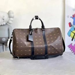 Marque Sac à bandoulière Sac à bandoulière Pochette Femmes M41424 KEEPALL 50cm Sac fourre-tout de luxe Sac de voyage à fermeture éclair Designer pu Homme sac polochon Cadeau