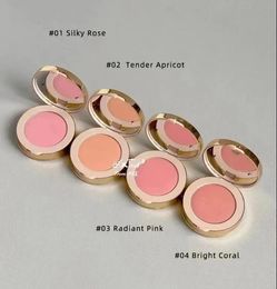 Marque Silky Blush Powder 4 couleurs rose soyeuse tendre abricot rose radiant palette de maquillage corail brillant 5.5g 231227