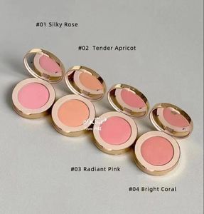 Marque Silky Blush Powder 4 couleurs rose soyeuse abricot tendre rose radiant palette de maquillage corail brillant 5.5g FARD A JOUES POUDRE SOYEUSE
