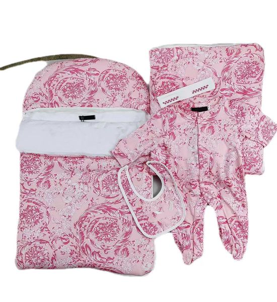 Marque sac de couchage enfants automne et hiver vêtements bébé combinaison épaissie nouveau-né chaleur bébé combinaison nouvelle combinaison pour enfants ensemble de 5 pièces010