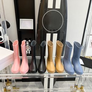 Pantoufles de marque avec la plus haute qualité en 2023 nouveau design sensebottes de pluie colorées de couleur bonbon à la mode grand tube surround chaussures de pluie à la mode