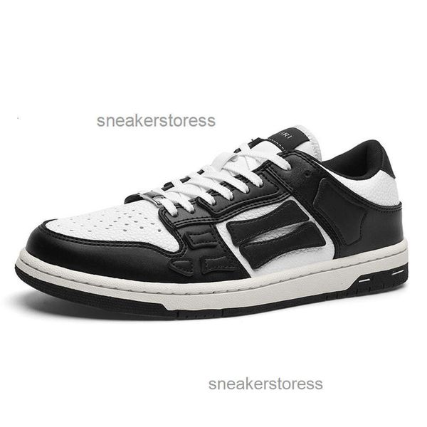 Brand Sneaker Skel Shoes top Designer Shoe Mens Mi Armyri Bone Chunky High Top Low Black même White Grey Fashion Casual Sports Board Men Women Wdc2