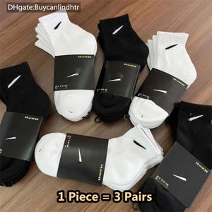Brand Socks Men's Women's pure cotton Black and White Basketball Sock Breathable Sports Sweatwicking Alphabet NK Print