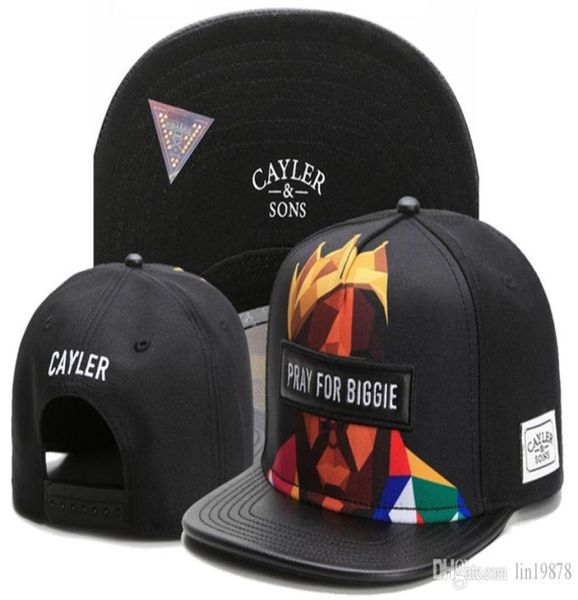 Marque Sons PRIEZ POUR BIGGIE chapeaux de relance en cuir gorras os pour hommes femmes adultes sports hip hop rue plein air soleil baseb1177003