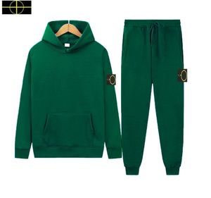 Jacket de piedra de marca abrigo de talla grande Pantalones de sudadera con capucha para hombres Winter