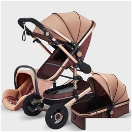 Merk Kinderwagens# Kinderwagen 3 in 1 Echte Draagbare Kinderwagen Vouw Kinderwagen Aluminium Frame Drop Delivery Kinder Moederschap Kinderwagens Dhr1l Verkopen als warme broodjes Designer